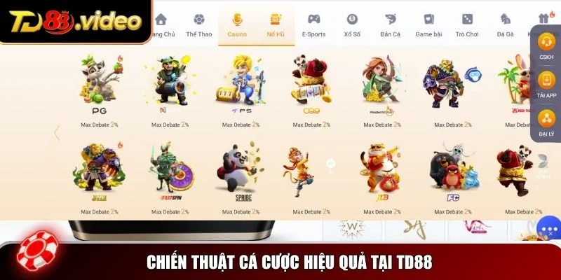 Chiến thuật cá cược hiệu quả tại TD88: Bí quyết từ cao thủ để nâng cao tỷ lệ thắng
