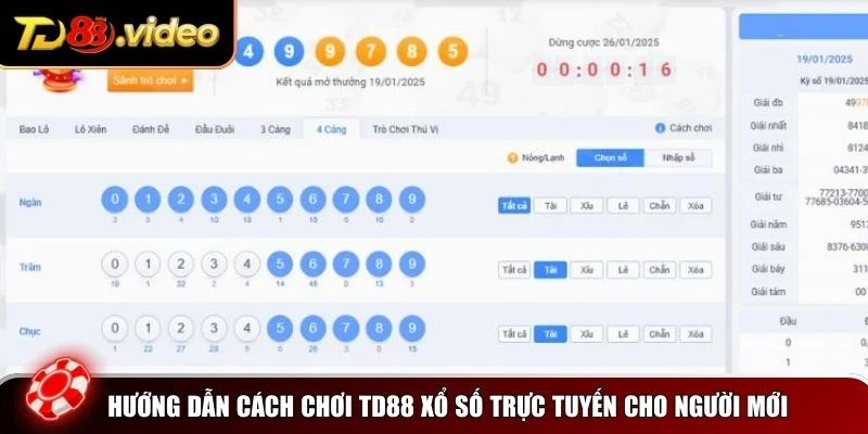 Hướng dẫn chi tiết giúp bạn làm quen nhanh chóng với TD88 xổ số trực tuyến 