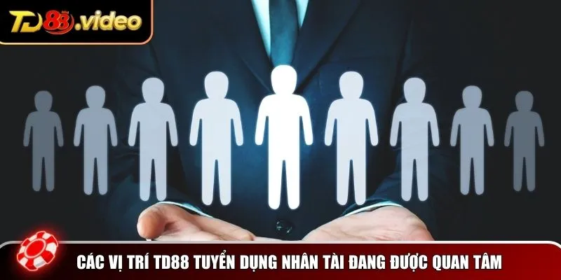 Các vị trí TD88 tuyển dụng nhân tài đang được quan tâm