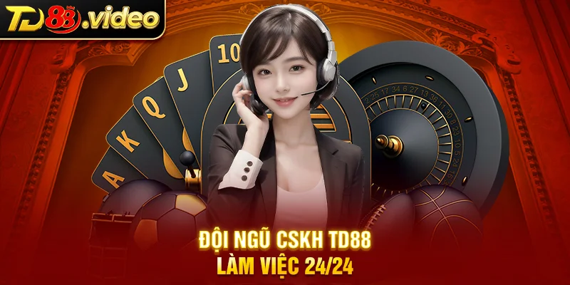 Đội ngũ CSKH TD88 làm việc 24/24